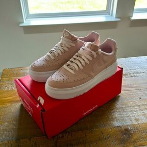 Nike Court Vision Alta, light pink (size 10 womens)